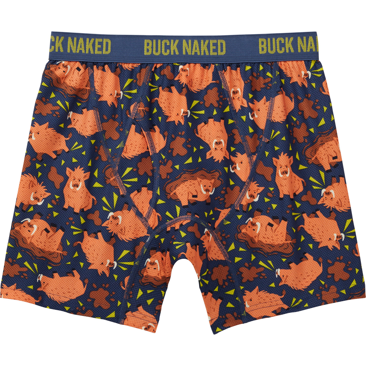 Men S Go Buck Naked Pattern Boxer Briefs Duluth Trading Company