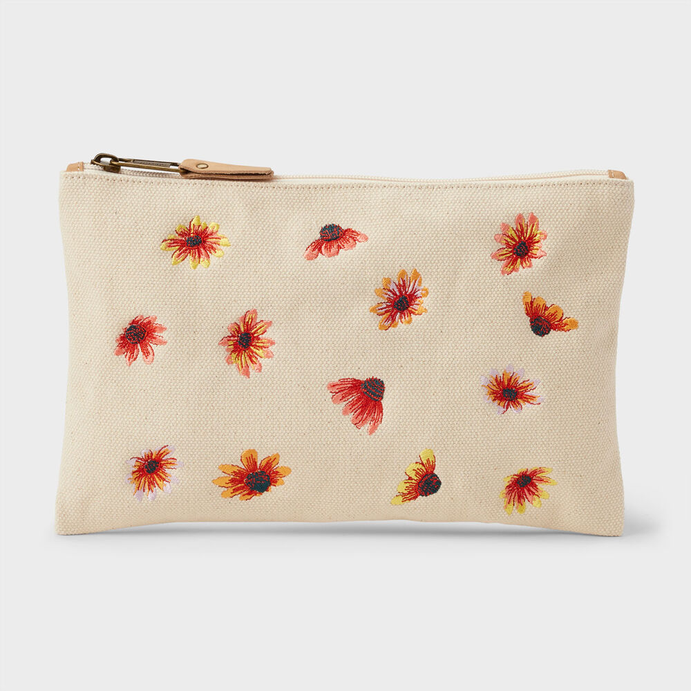 Canvas Embroidered Pouch CNX Main Image