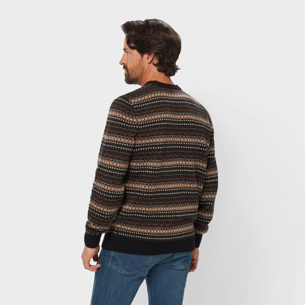 Men's Lambswool Fair Isle Crew Sweater Main Image