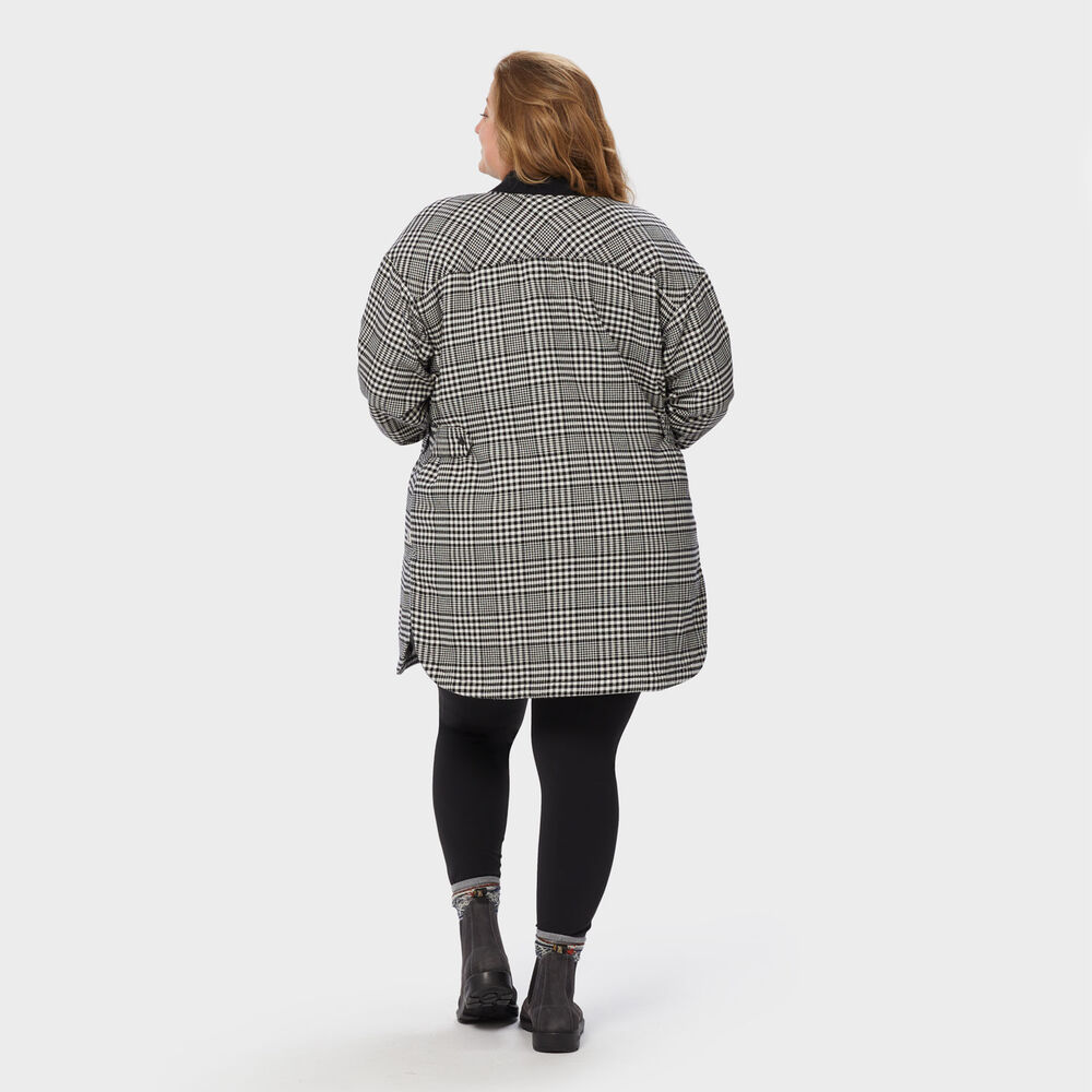 Women's Plus Folklore Flannel Insulated Duster Main Image