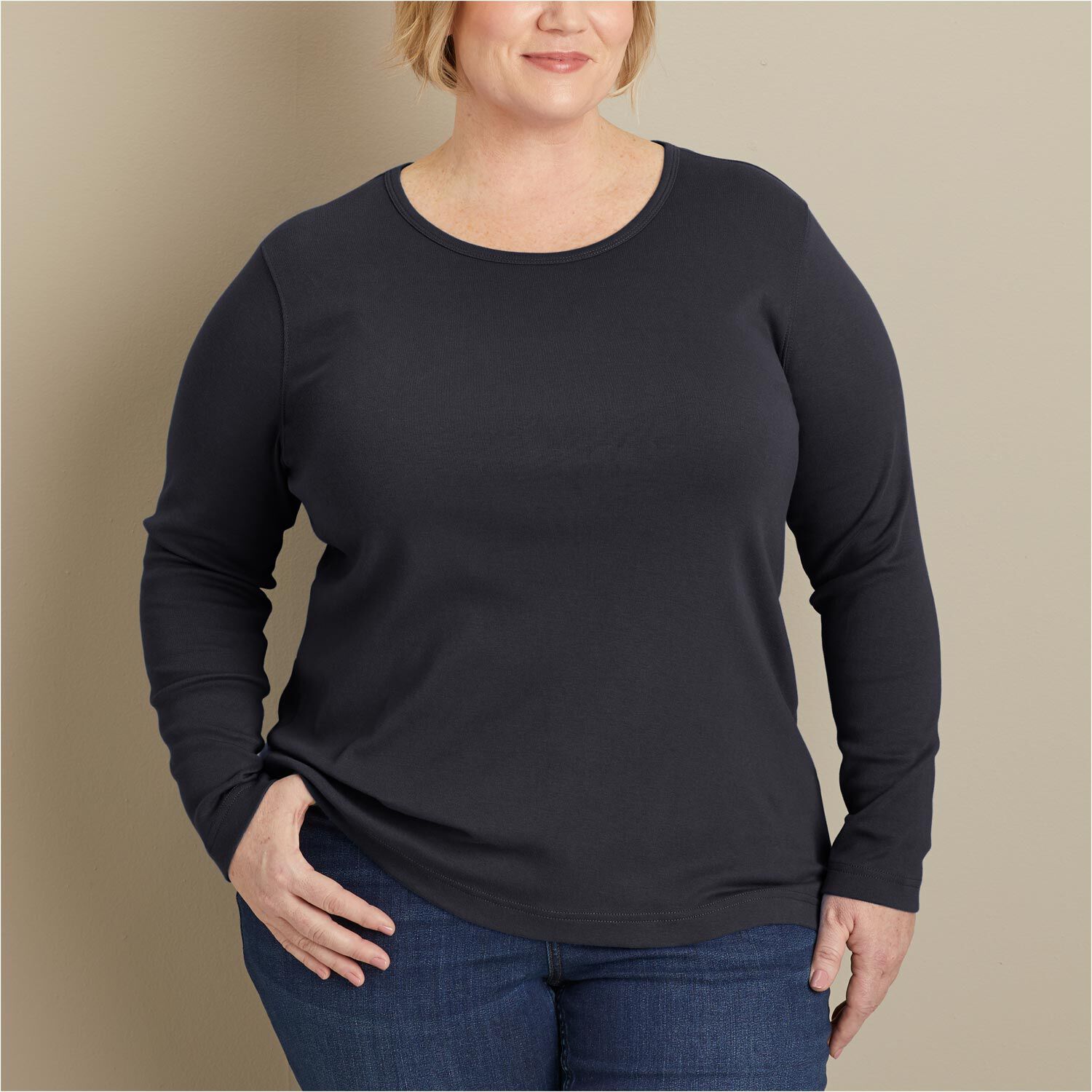 Women's Plus Longtail T Long Sleeve Crewneck | Duluth Trading Company