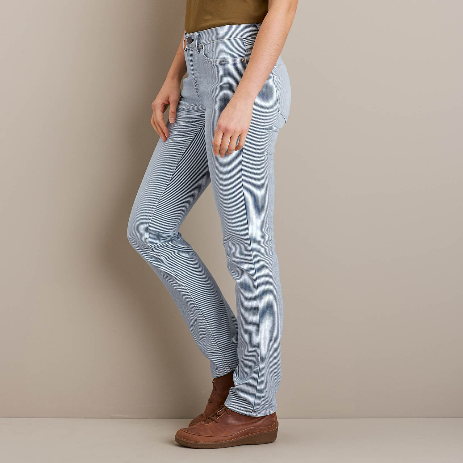 Women's railroad sale stripe jeans