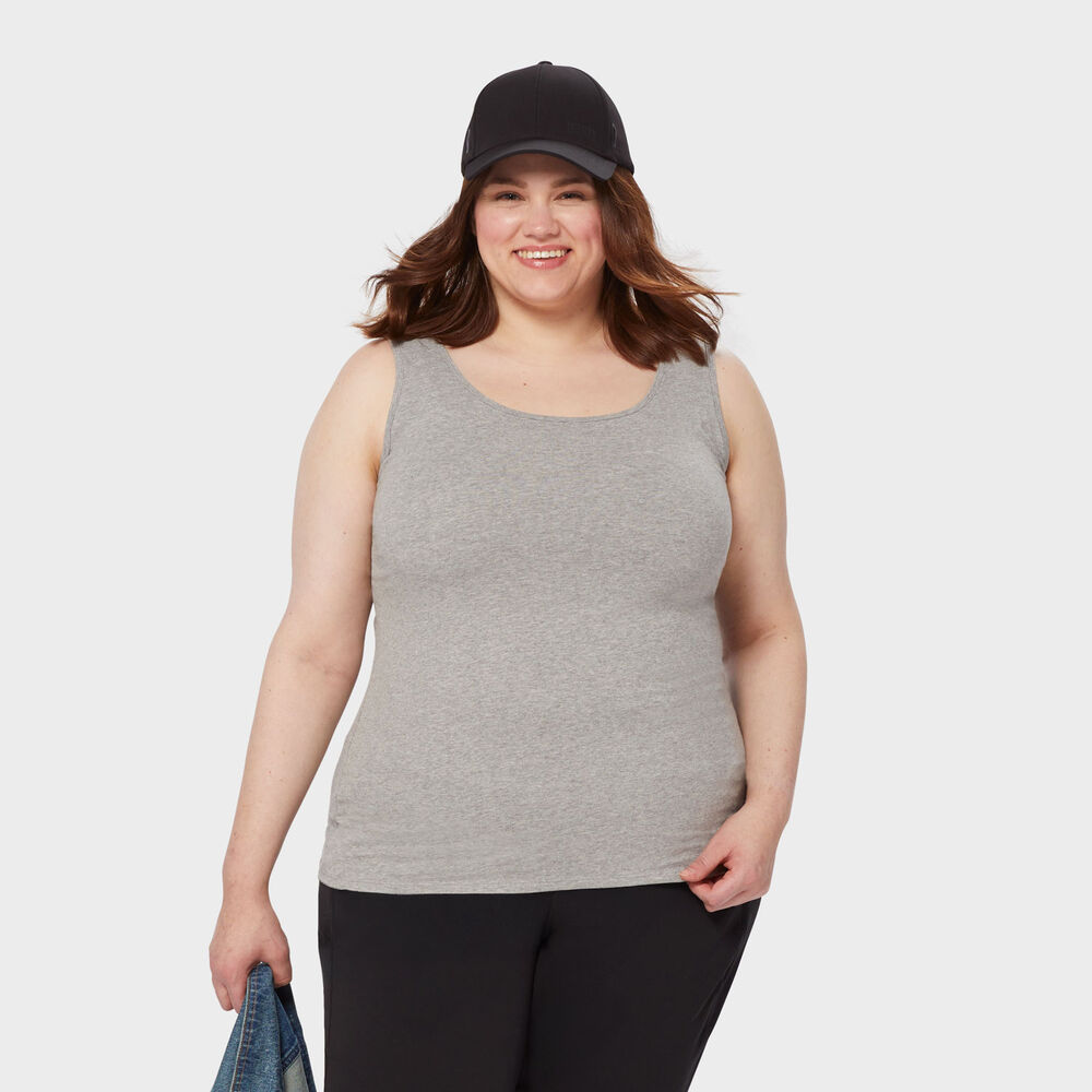 Women's Plus No-Yank Shelf Bra Tank Main Image