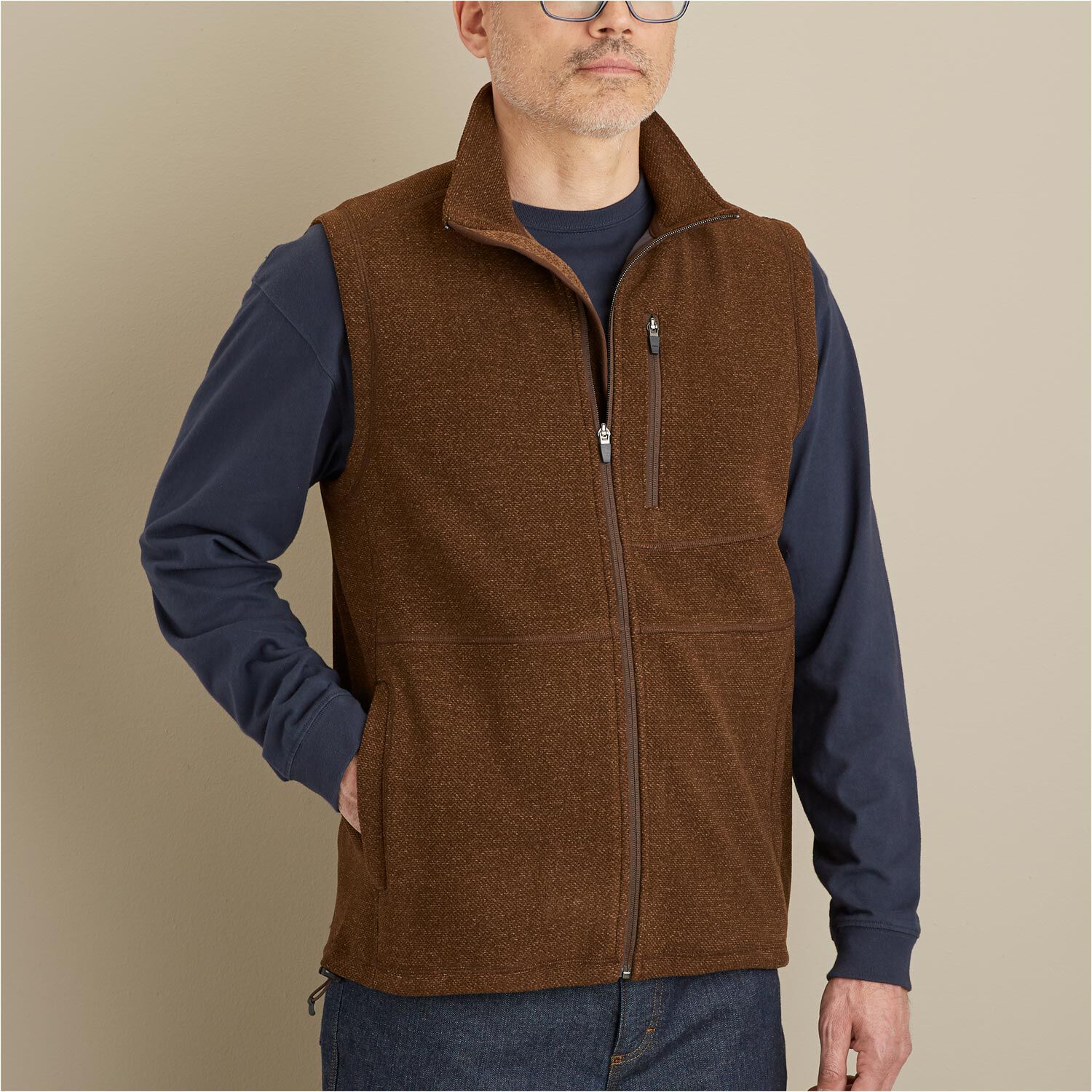 Men's Park Point Fleece Full Zip Vest | Duluth Trading Company