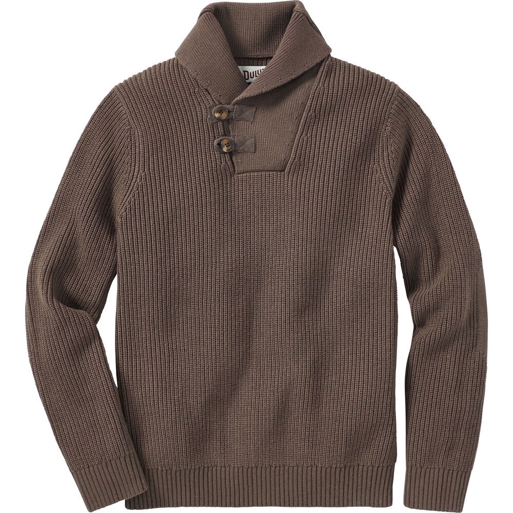 Men's Duluth Brigadier Shawl Collar Sweater COF XLG REG Main Image