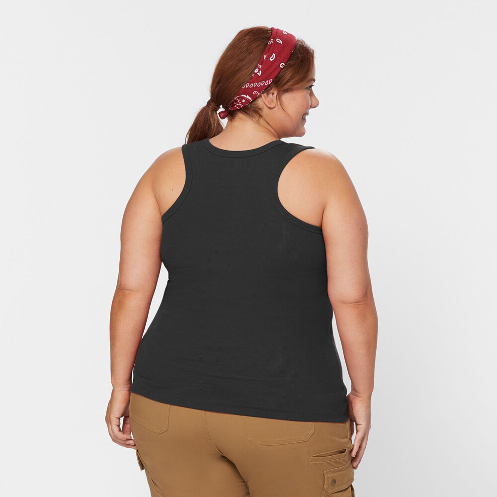 Women's Plus No-Yank Rib Racerback Tank Main Image