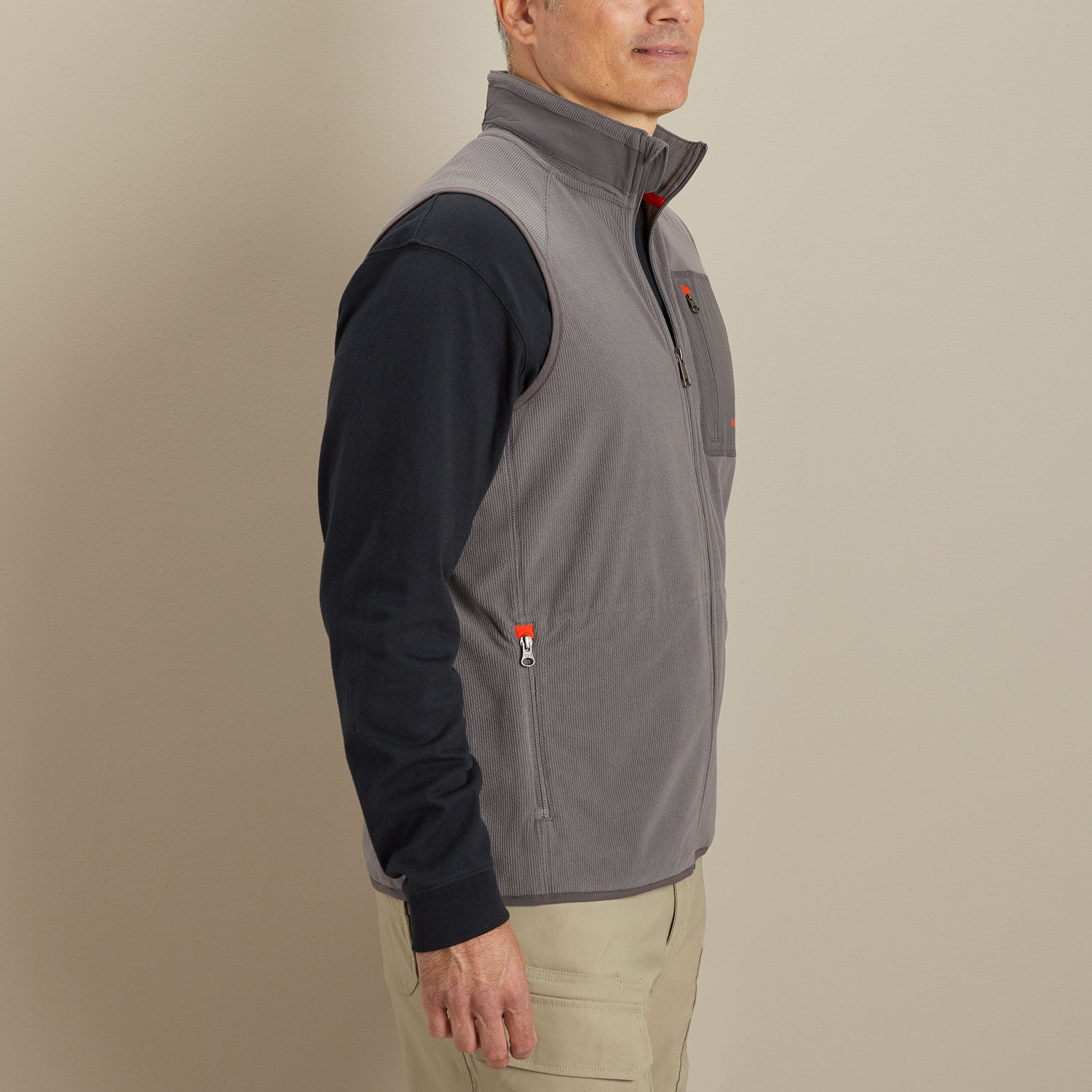 Men's True Grid Fleece Full Zip Vest | Duluth Trading Company