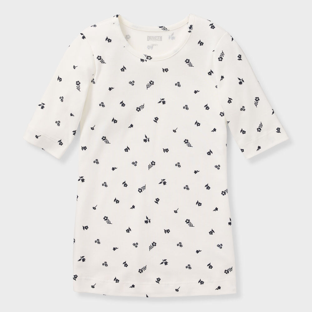 Women's Plus Longtail T Elbow Sleeve Scoopneck Main Image