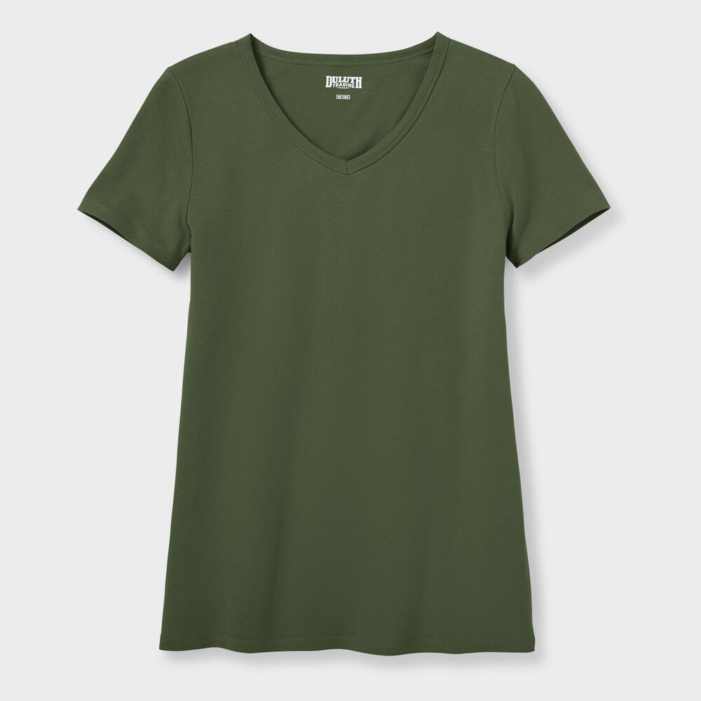 Women's No Yank Short Sleeve V-Neck Tee Main Image