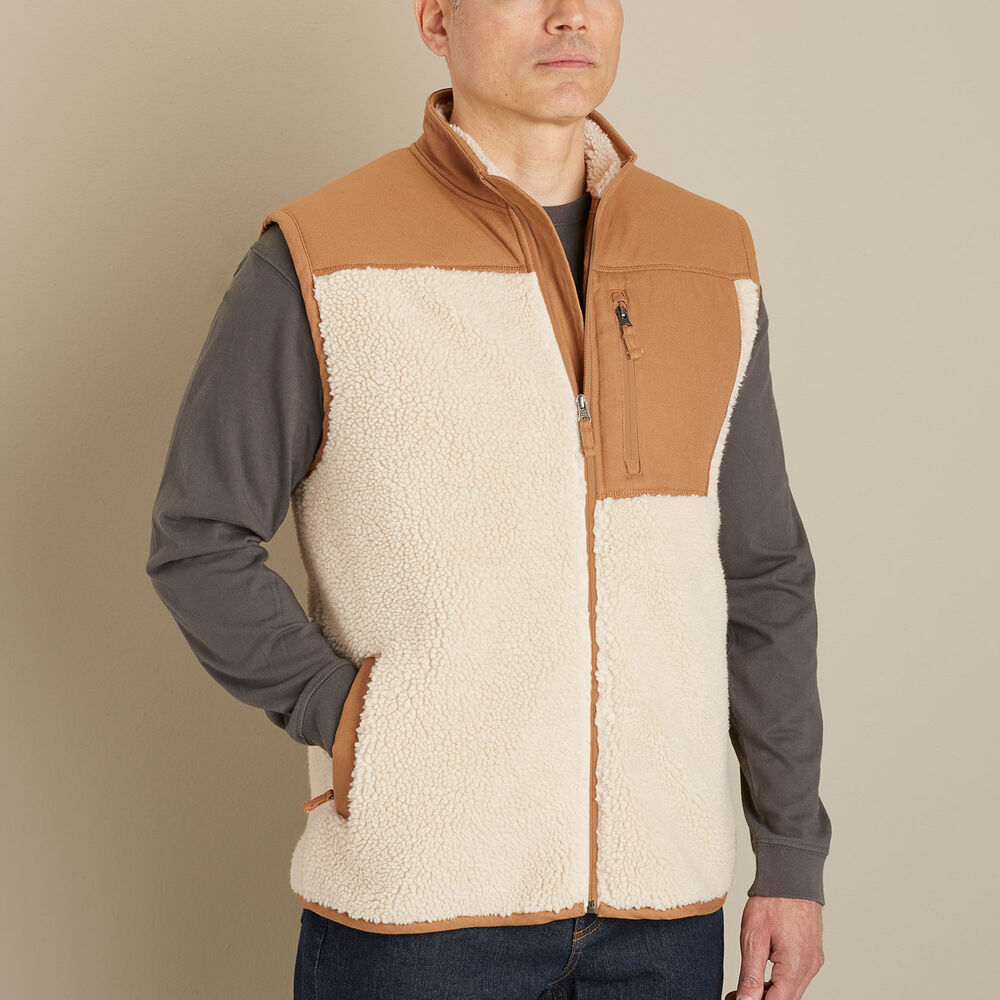 Men's Burly Sherpa Fleece Vest Main Image