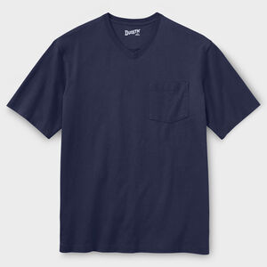 Men's Longtail T Relaxed Fit Short Sleeve Pocket V-Neck