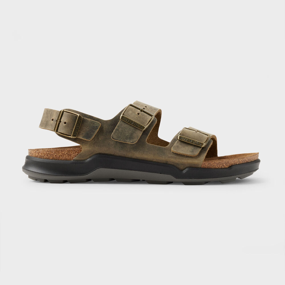 Men's Birkenstock Milano Rugged Leather Sandals Main Image