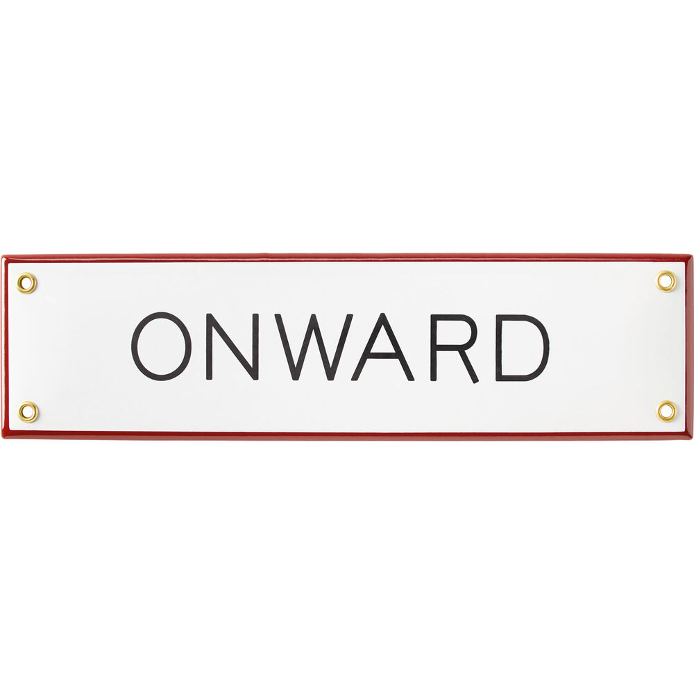 Best Made Enamel Sign: Onward Main Image