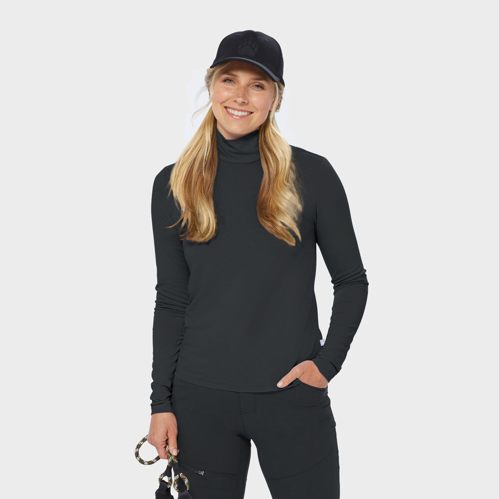 Women's AKHG Renew Bamboo Long Sleeve Mock Main Image