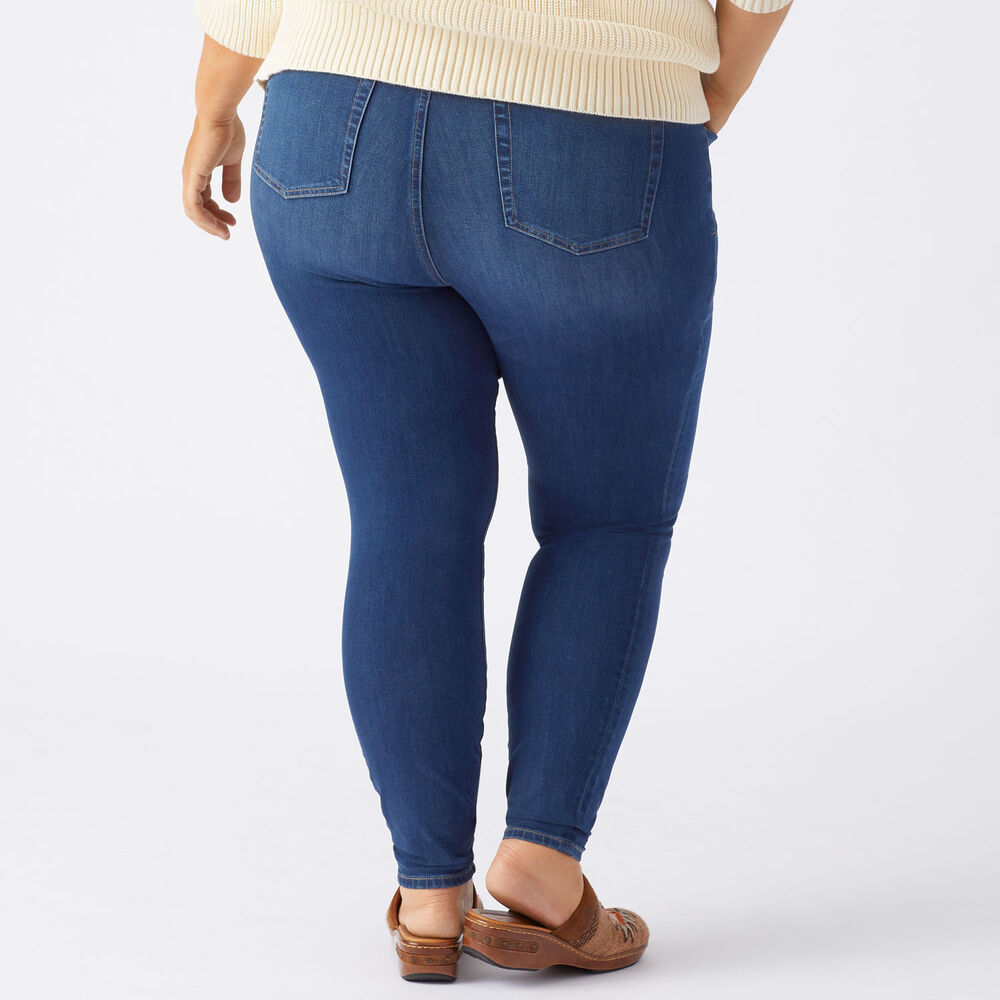 Women's Plus Jean-Netics Pull-On Skinny Jeans Main Image