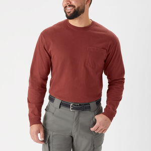 Men's Longtail T Relaxed Fit LS Crew with Pocket