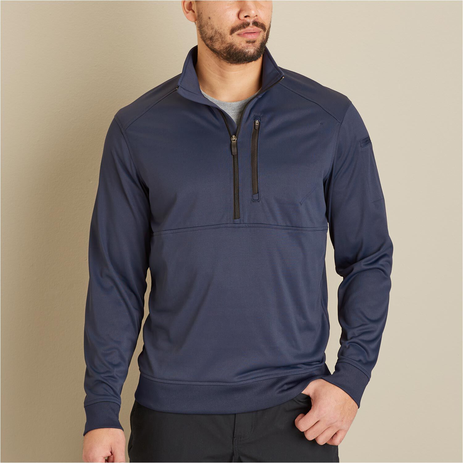 Men's Alaskan Hardgear BearScrape Jersey 1/4 Zip Mock | Duluth