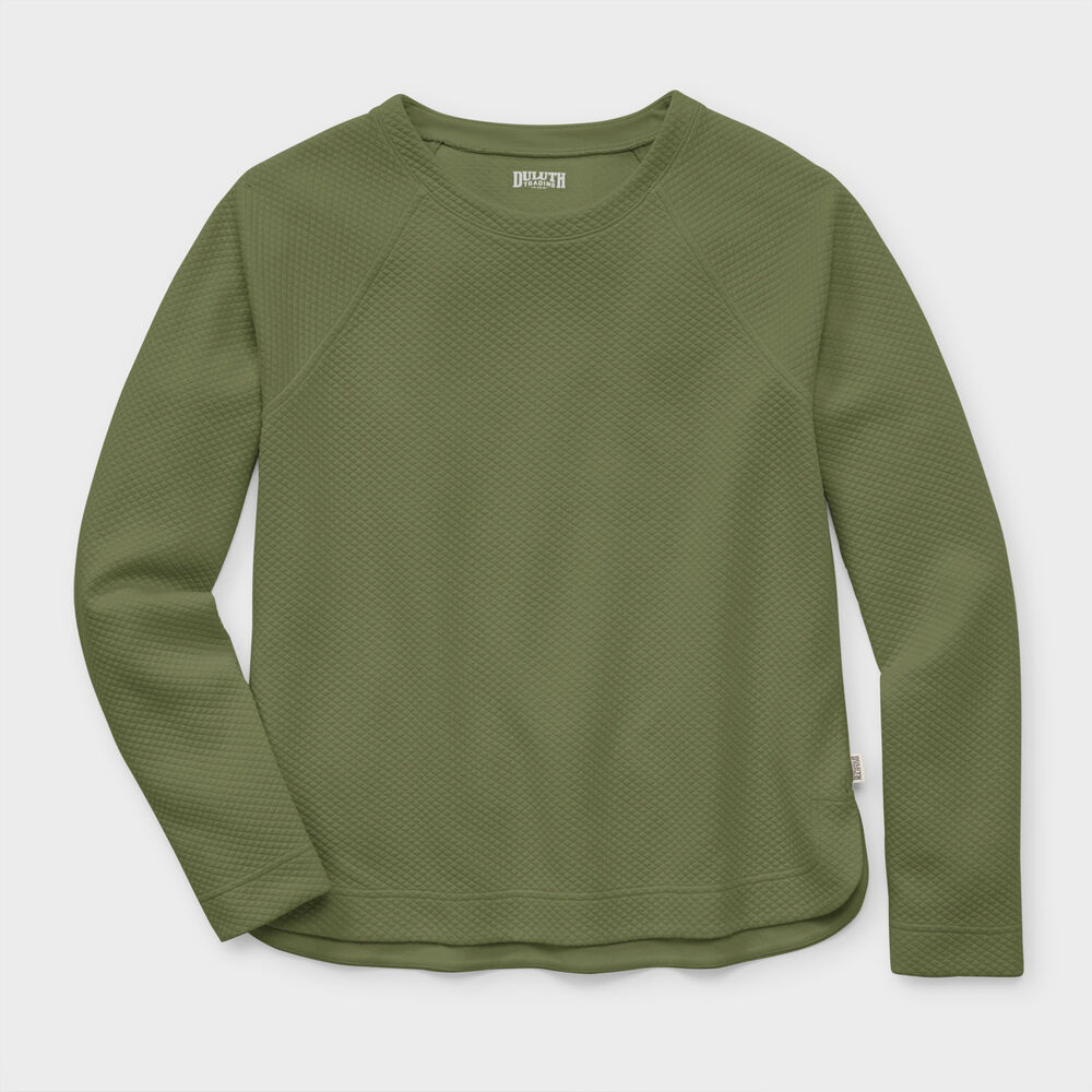 Women's AirLoc Quilted Crew Pullover Main Image