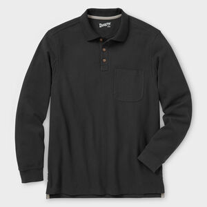 Men's No Polo Shirt Long Sleeve with Pocket