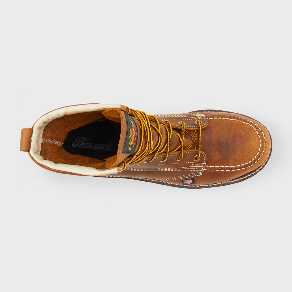 Men's Thorogood 8'' Safety Toe Moc Toe Boots Main Image