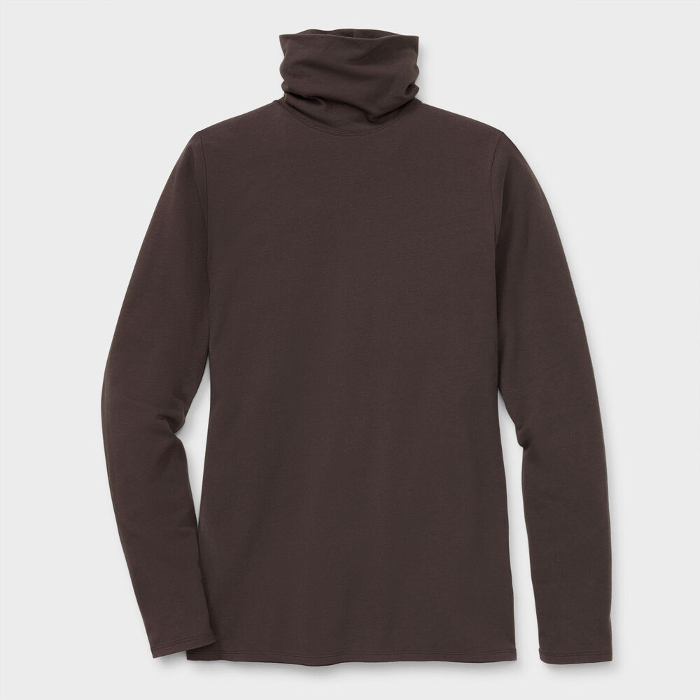 Women's Plus No-Yank Long Sleeve Turtleneck T-Shirt Main Image