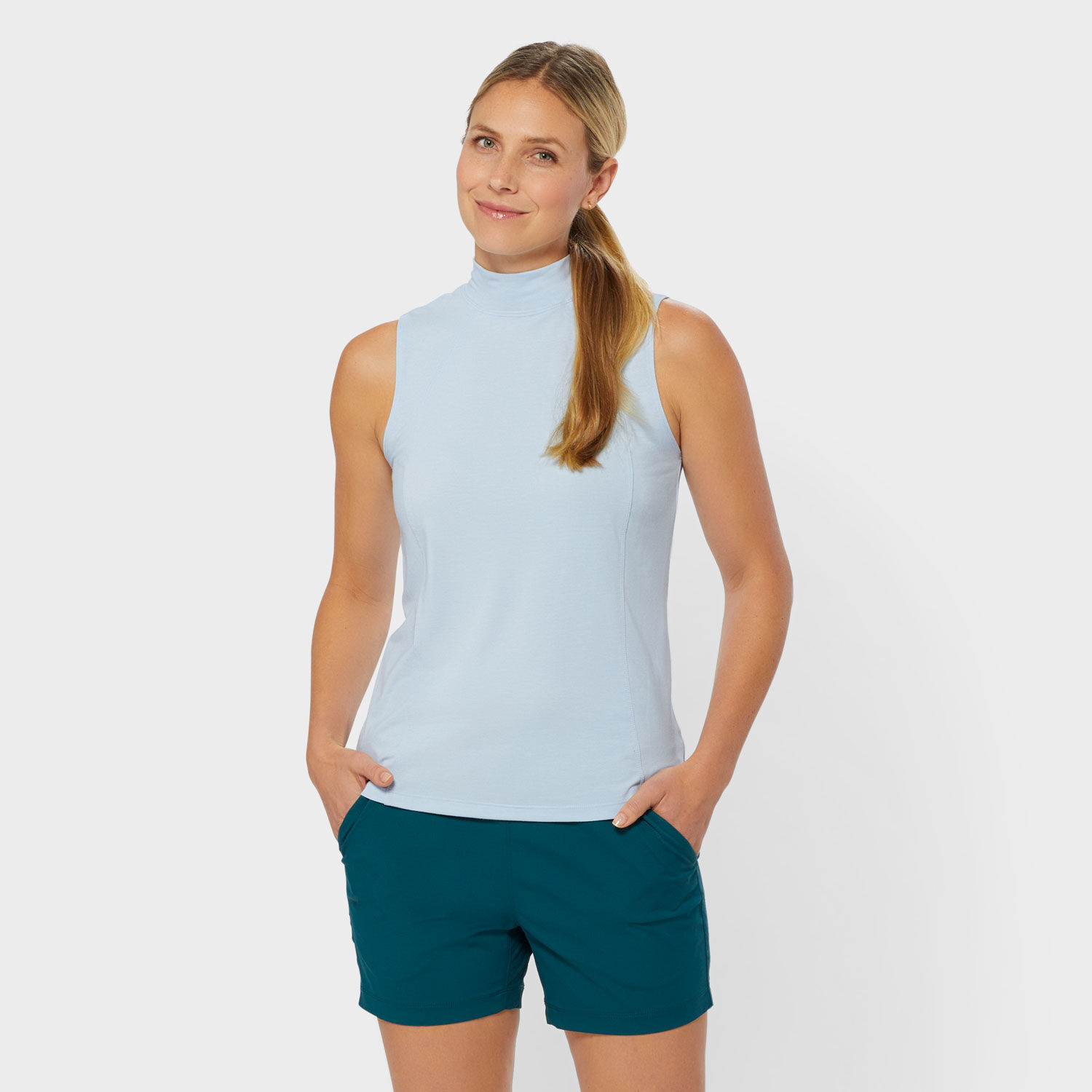 新品　BRIEFING WS BASIC HIGHNECK RELAXED Women's AKHG Renew Bamboo Mockneck Tank | Duluth Trading Company