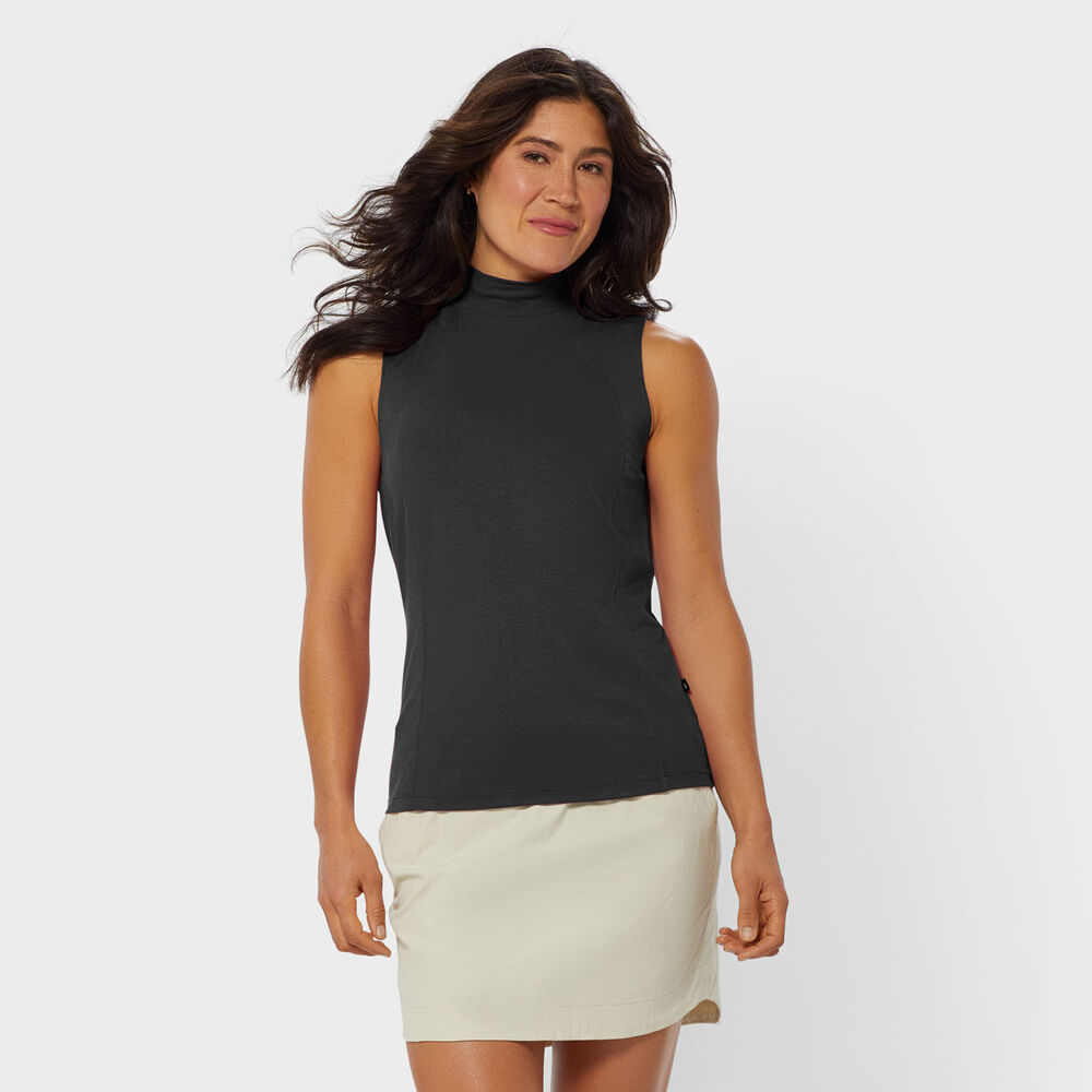 Women's AKHG Renew Bamboo Mockneck Tank Main Image