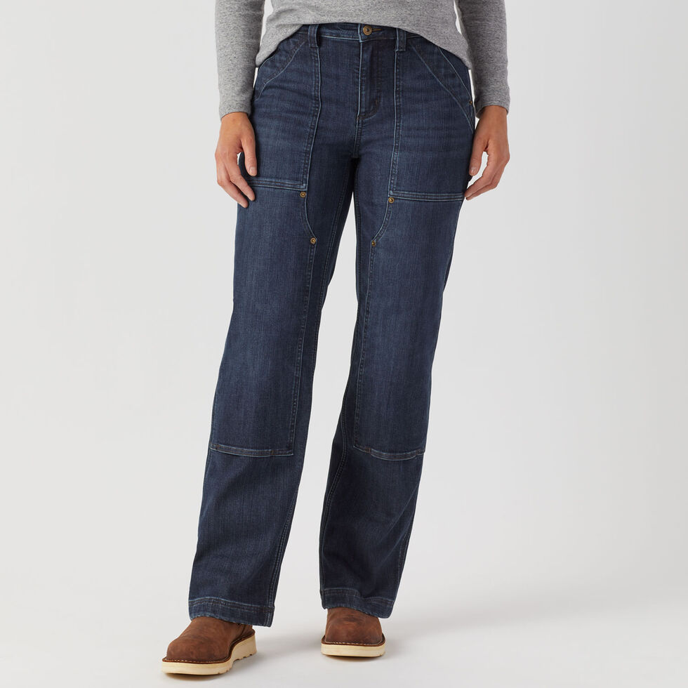 Women's Fleece Lined Jean - Relaxed Fit - Rugged Flex®, Fleece & Fleece  Lined Gear
