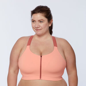 Women's Plus Adjustabust Bonded Zip-Front Bra