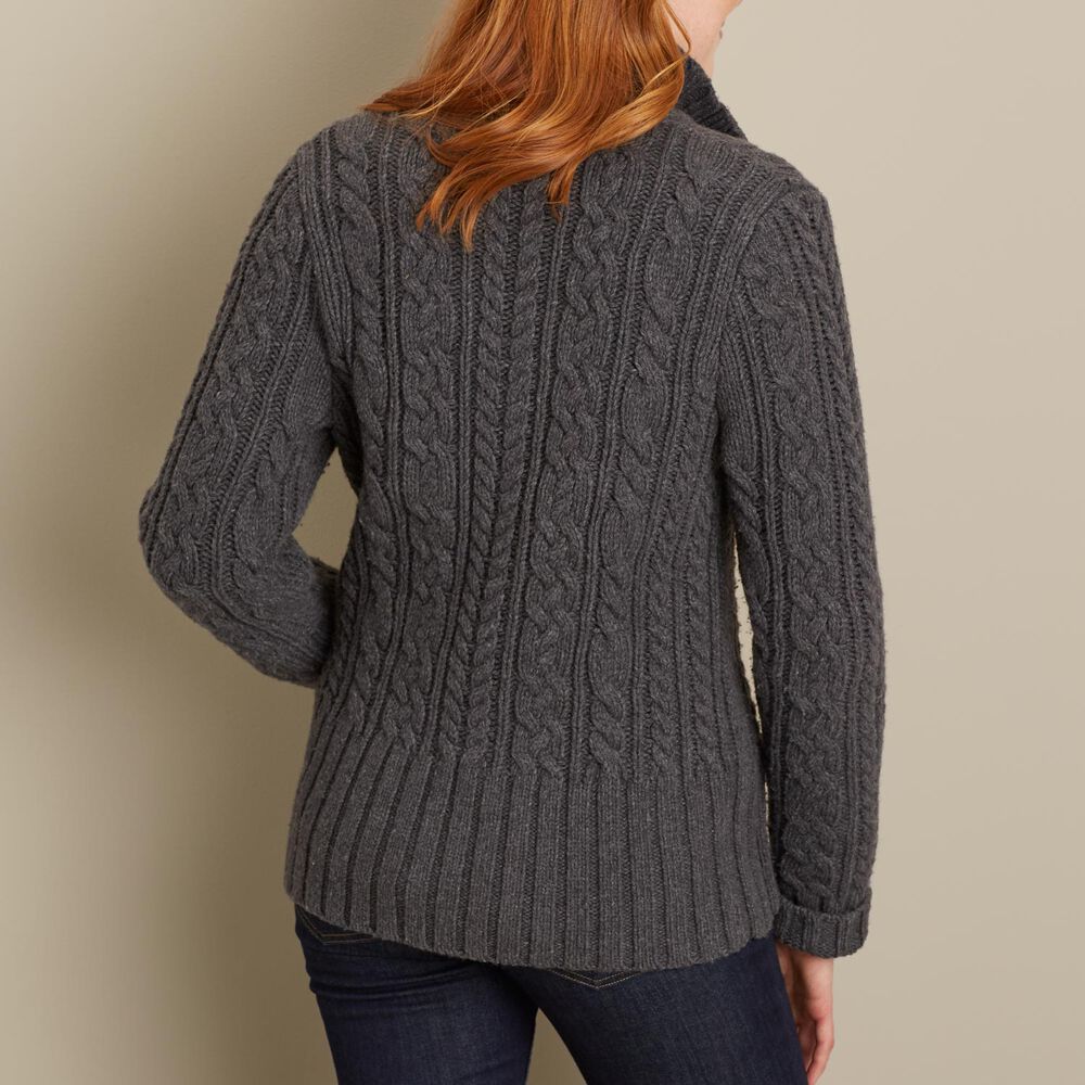 Women's Fisherman Cardigan Sweater Main Image