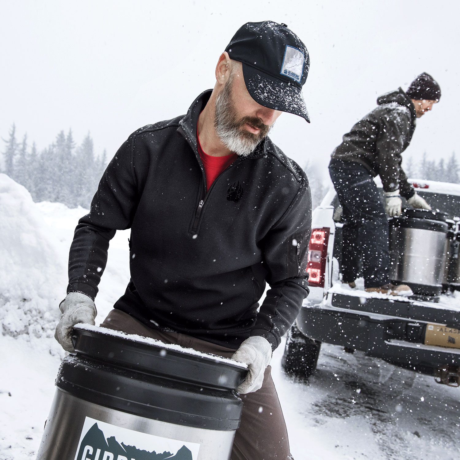 Men's Alaskan Hardgear GravelTec Fleece 1/4 Zip | Duluth Trading 