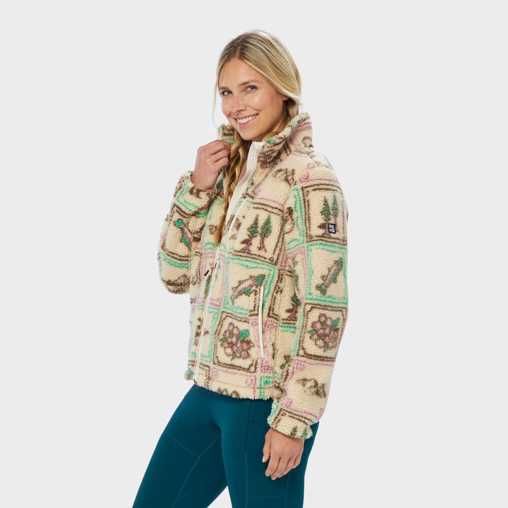 Women's AKHG Kindler Pile Fleece Full Zip Jacket Main Image