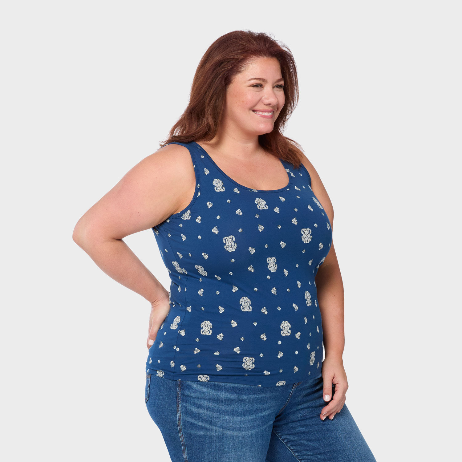 Women's Plus No-Yank Scoopneck Tank | Duluth Trading Company