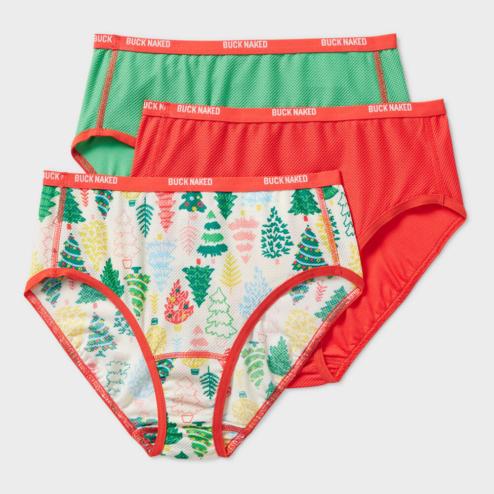 Women's Plus Buck Naked Briefs 3-Pack Main Image