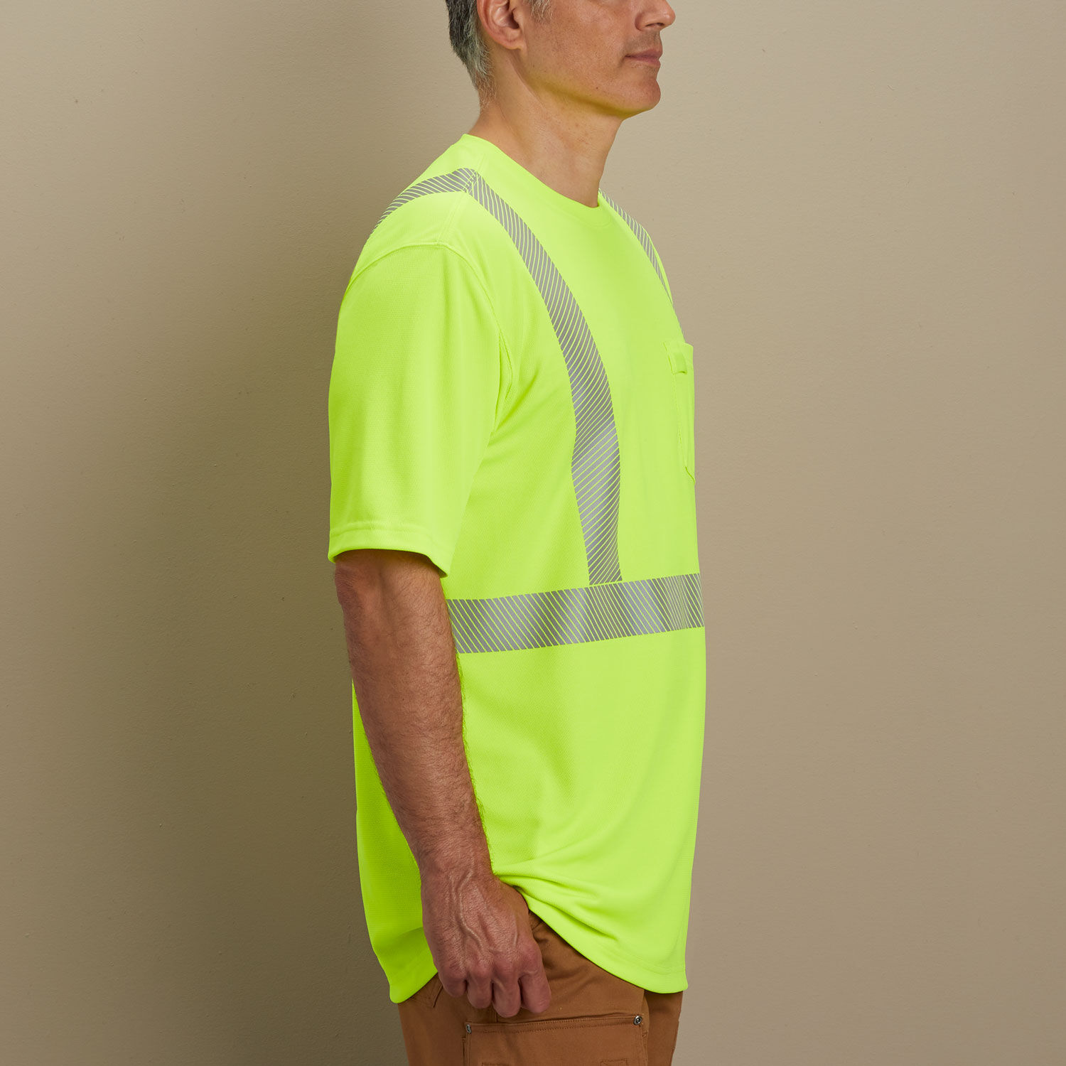 Men's Longtail T Hi-Vis Class 2 Short Sleeve T-Shirt | Duluth