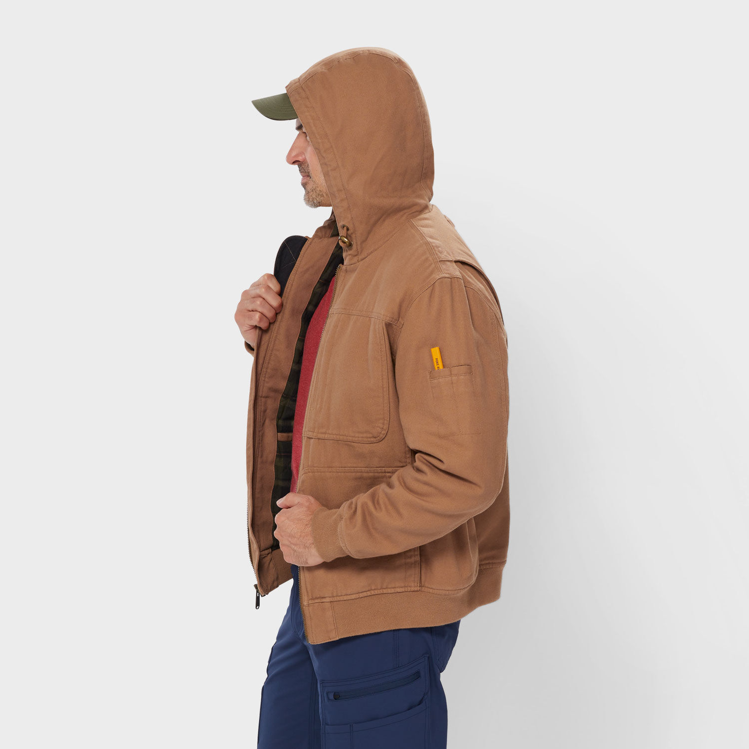 Men's Fire Hose Flannel-Lined Hooded Action Jac | Duluth Trading