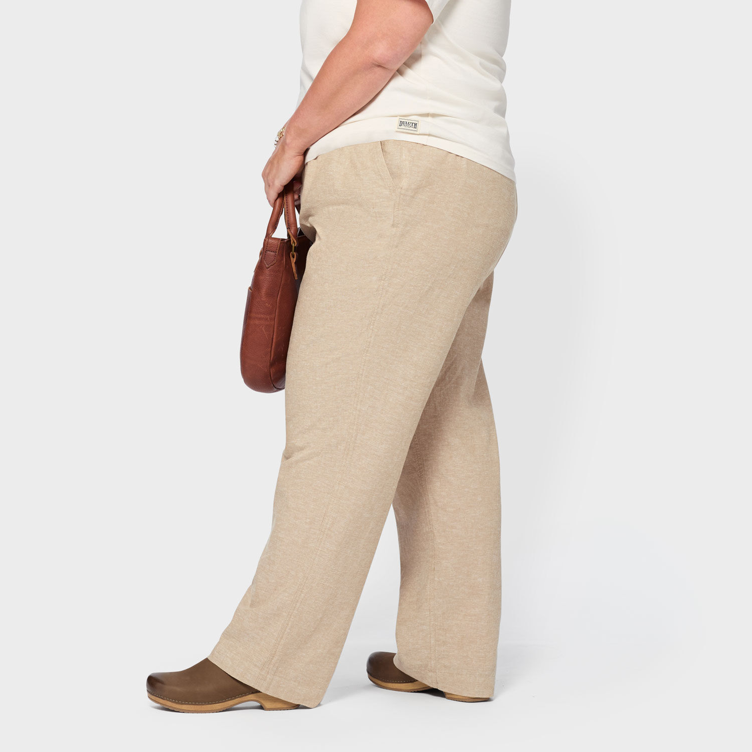Women's Plus Artisan Hemp Relaxed Leg Pull-On Pants | Duluth