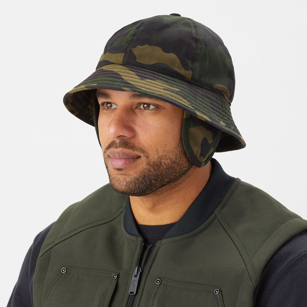 Warden's Waxed Earflap Bucket Hat Main Image