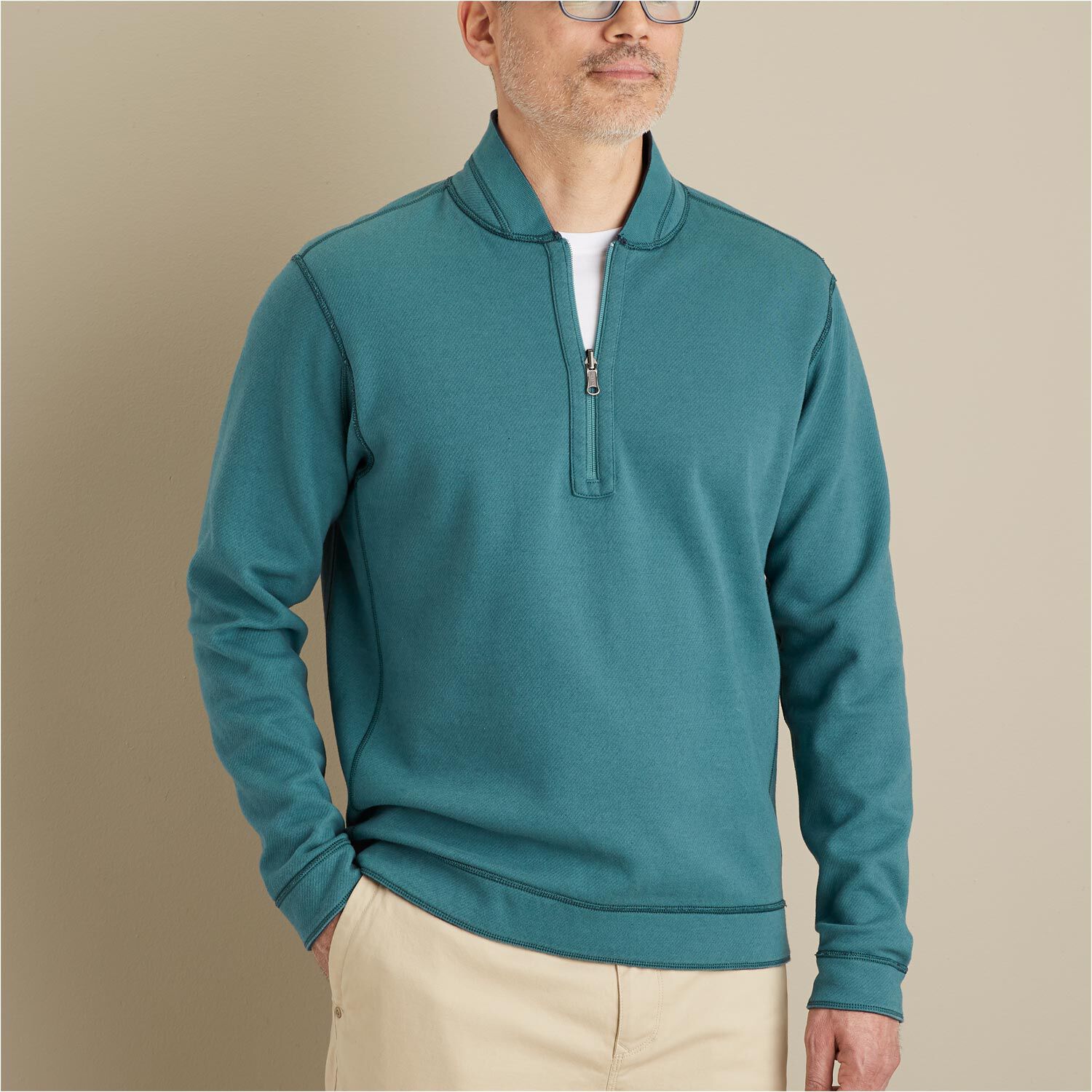 Men's Mock Exchange 1/4 Zip Pullover | Duluth Trading Company
