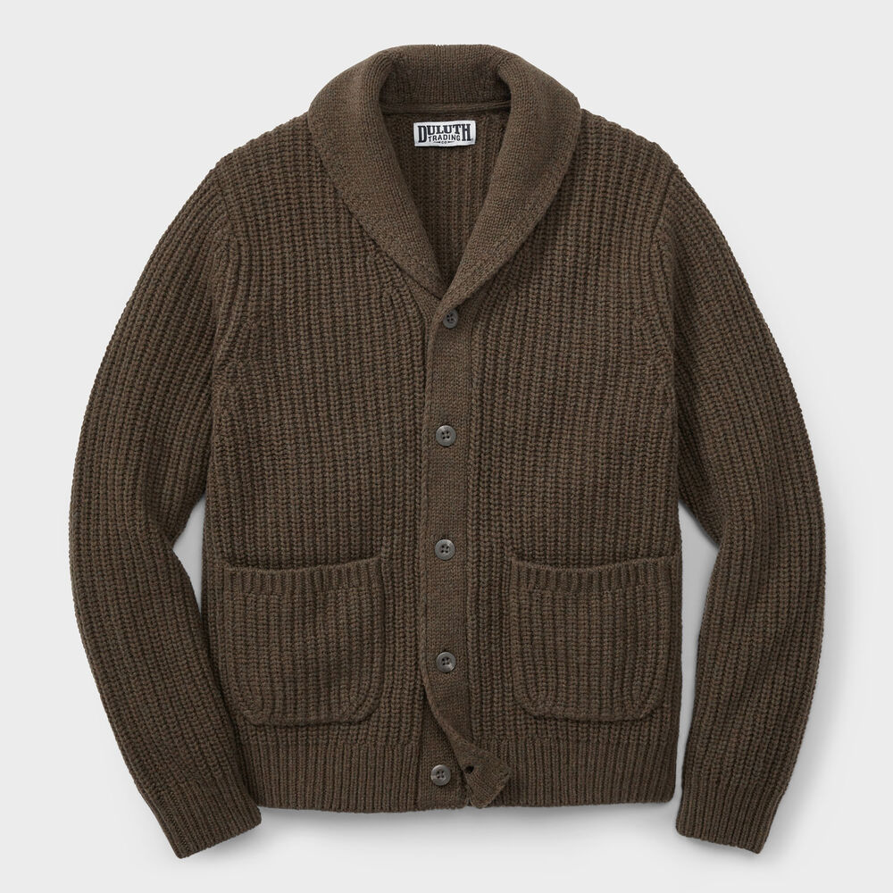Men's Lambswool Shawl Collar Cardigan Main Image