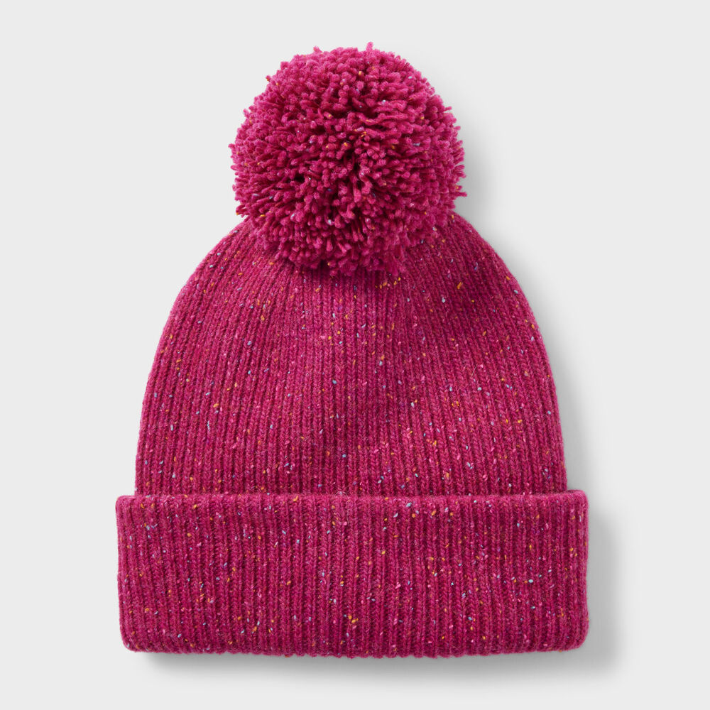 Women's Rib Knit Pom Beanie Main Image