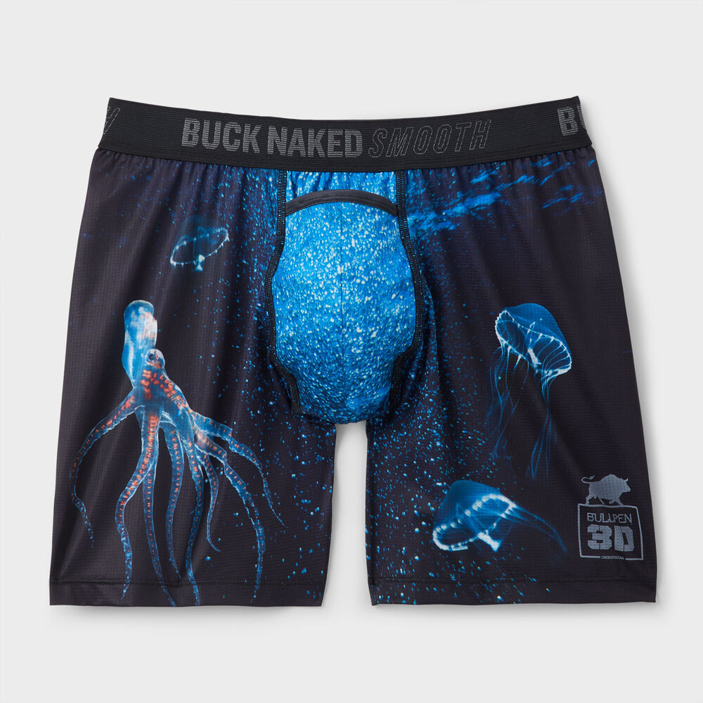 Men's Buck Naked Smooth Bullpen 3D Boxer Briefs Main Image