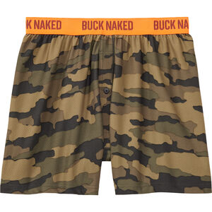 Men's Go Buck Naked Performance Pattern Boxers