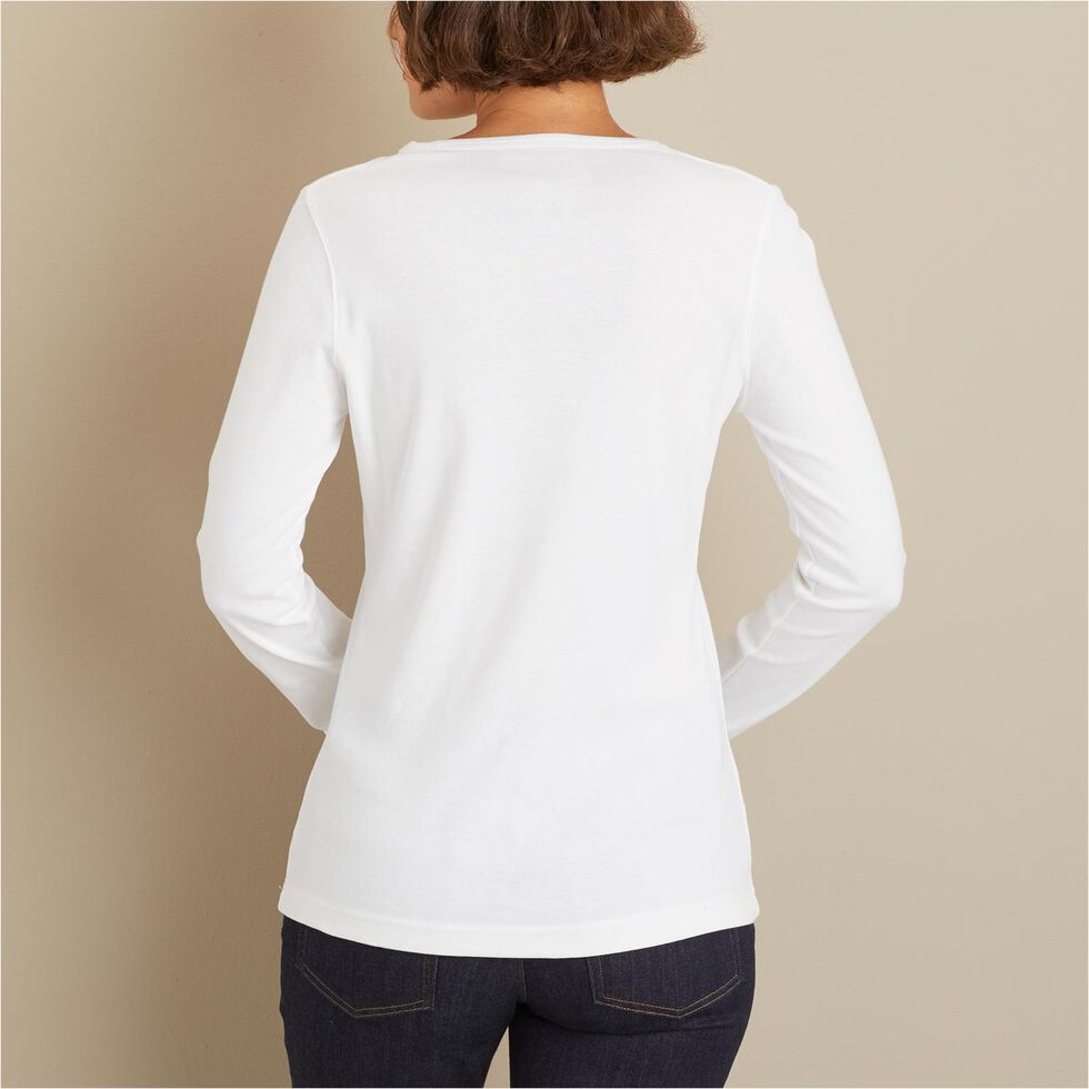 Chaser T Shirt Womens Size M Long Sleeve Crew Neck Shirttail Tee