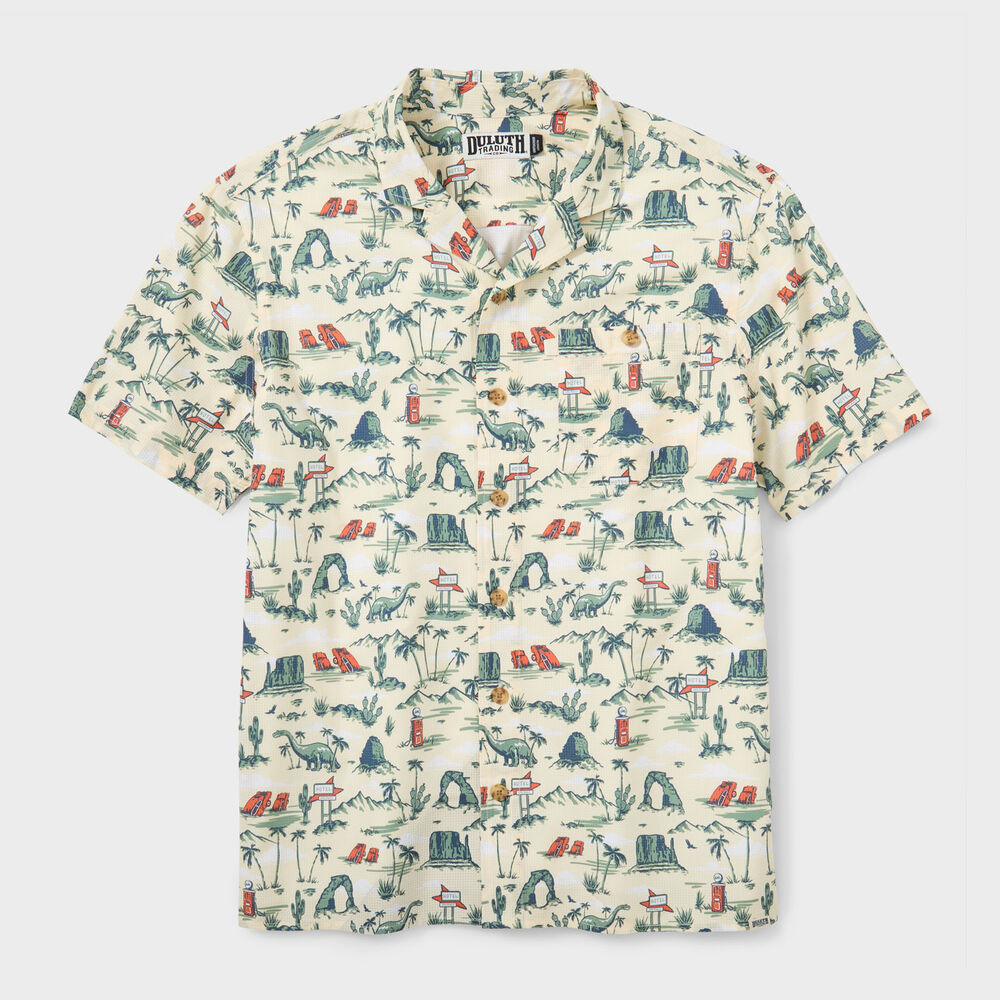 Men's Breezeshooter Camp Collar Untucked Shirt Main Image