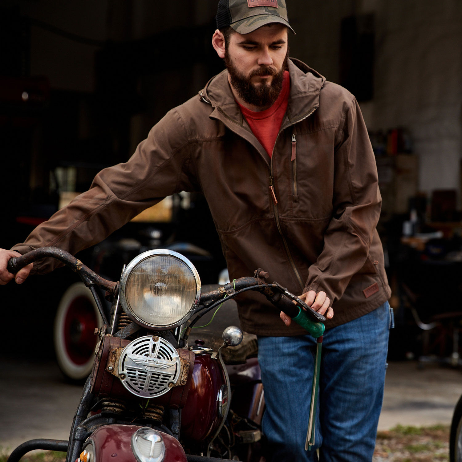 Big and tall clearance waxed cotton jacket