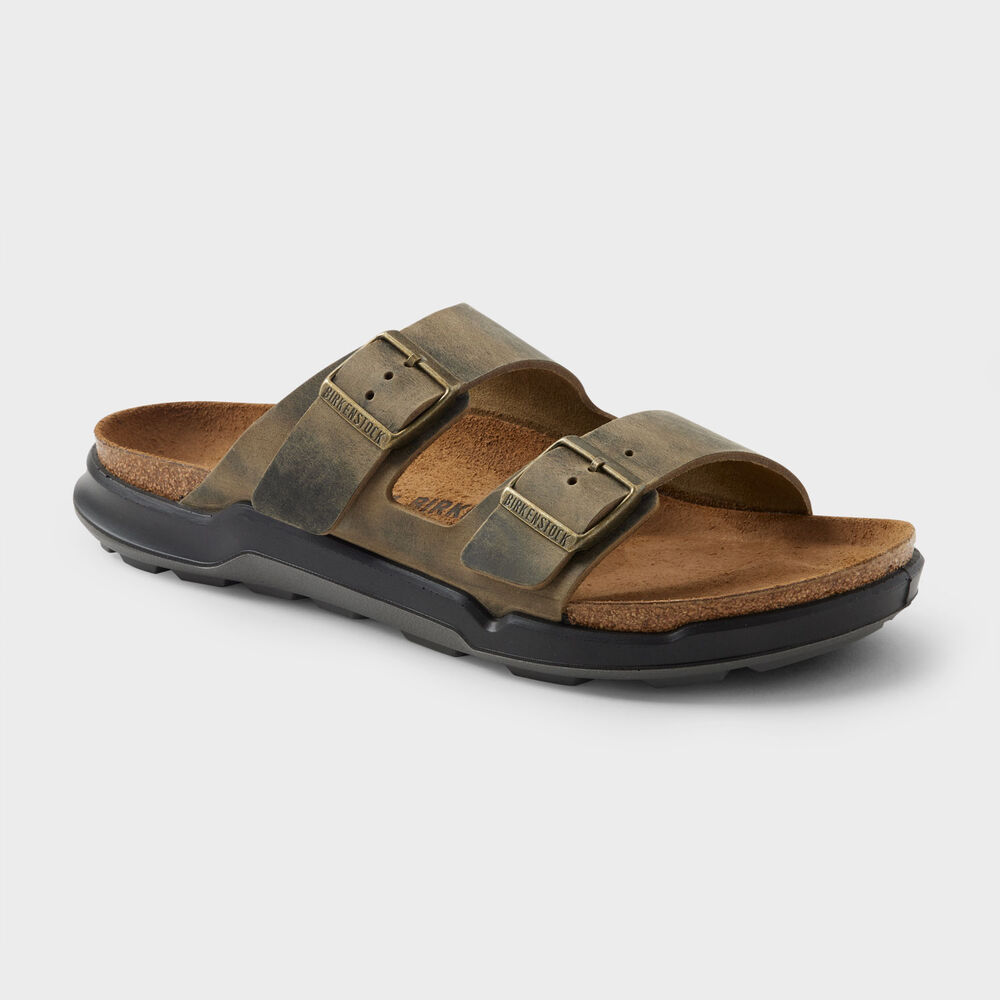 Men's Birkenstock Arizona Rugged Leather Sandals Main Image