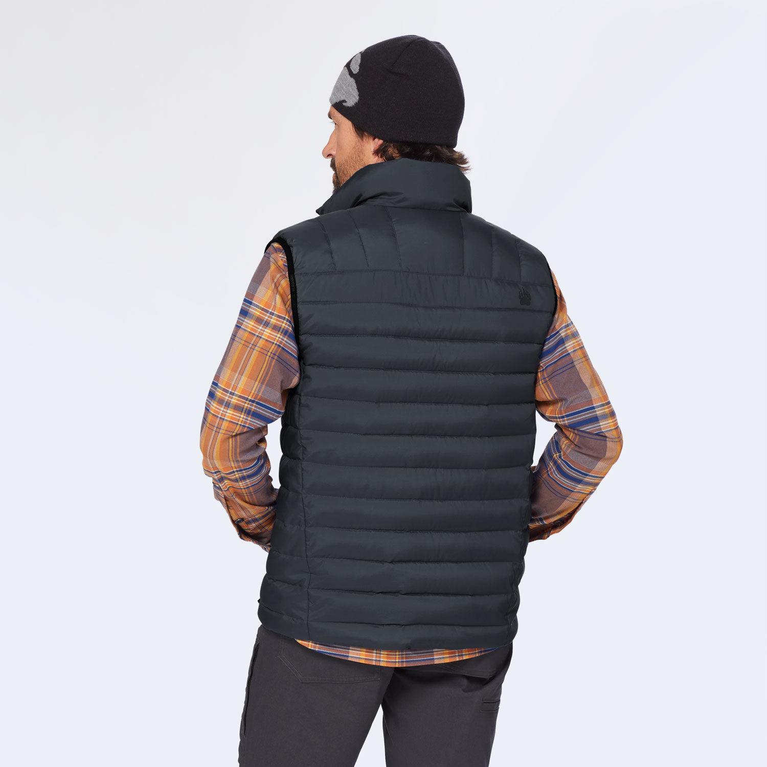 OHGA MOKE VEST ブラック Men's AKHG Eco Puffin Mock Vest | Duluth Trading Company