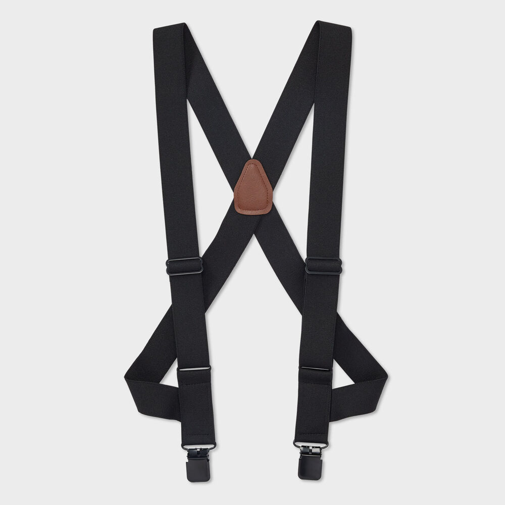Duluth Thin Side Clip Suspenders BLK ONESIZE Main Image