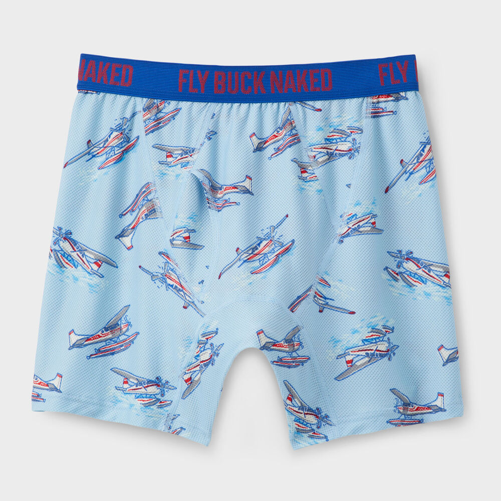 Men's Buck Naked Event Pattern Boxer Briefs MBQ SM Main Image